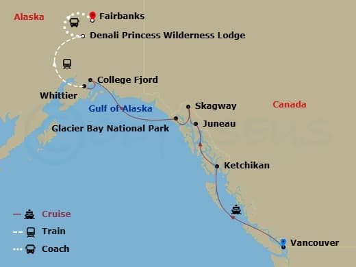 Itinerary map