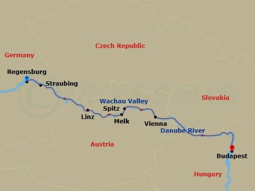 Itinerary map