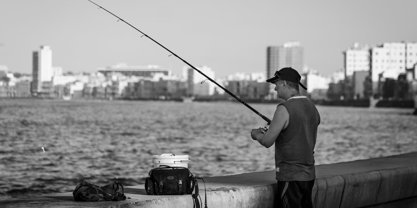 Havana harbor waterfront with city skyline