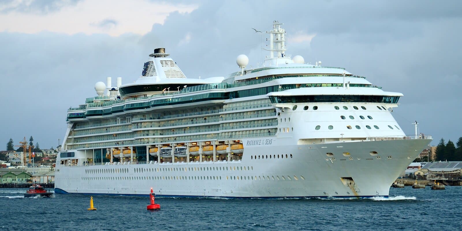 Radiance of the Seas at sea — Royal Caribbean cruise ship exterior profile